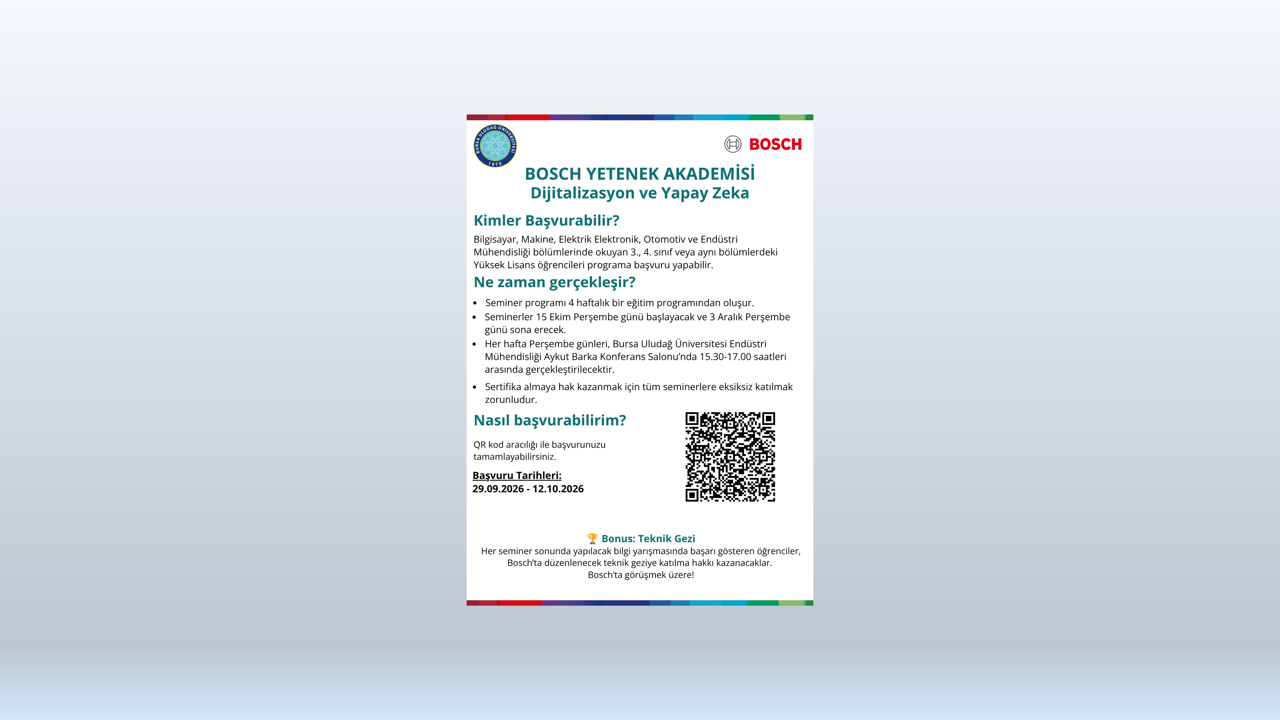 Bosch Yetenek Akademisi